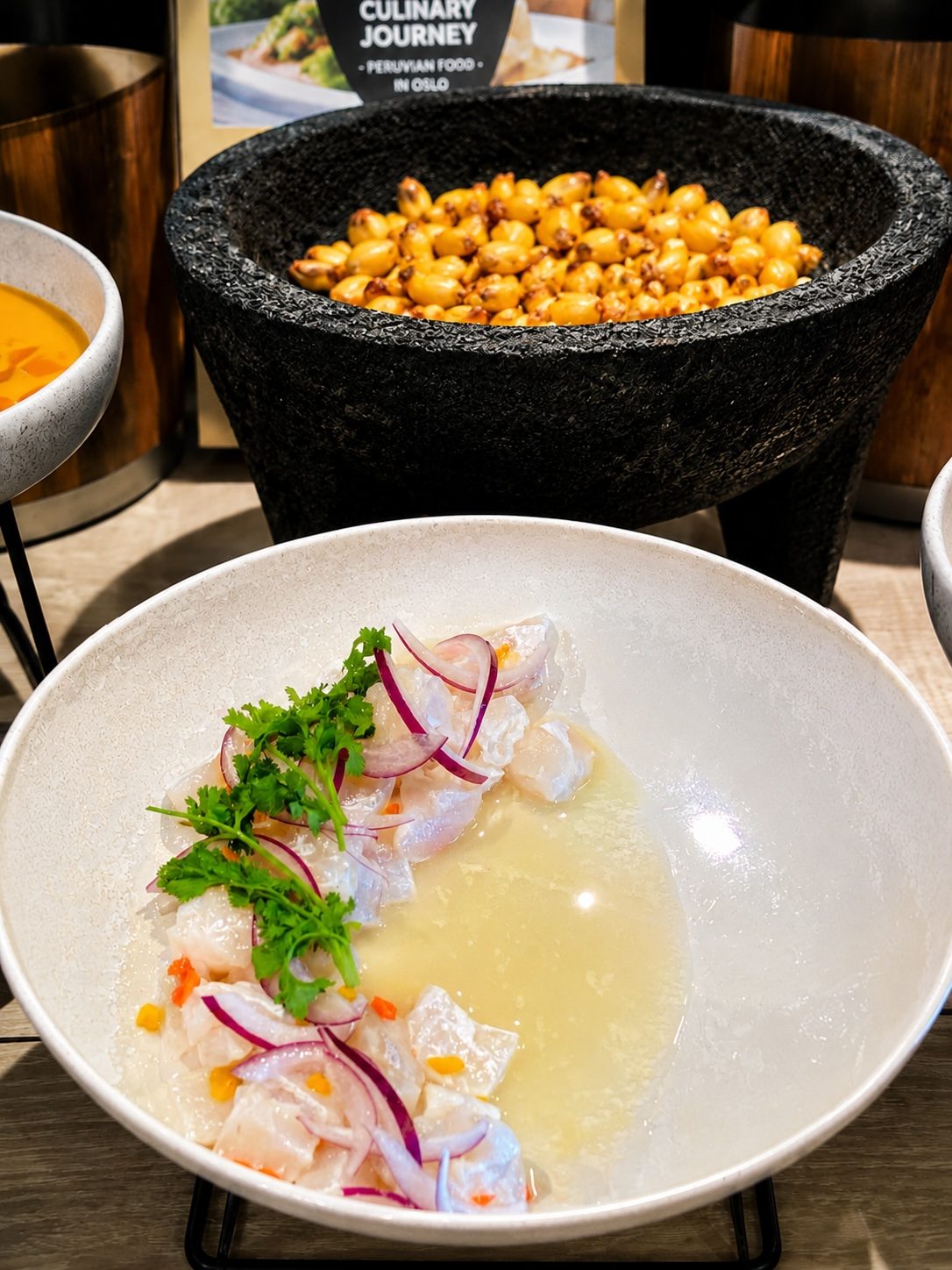 Ceviche con canchita