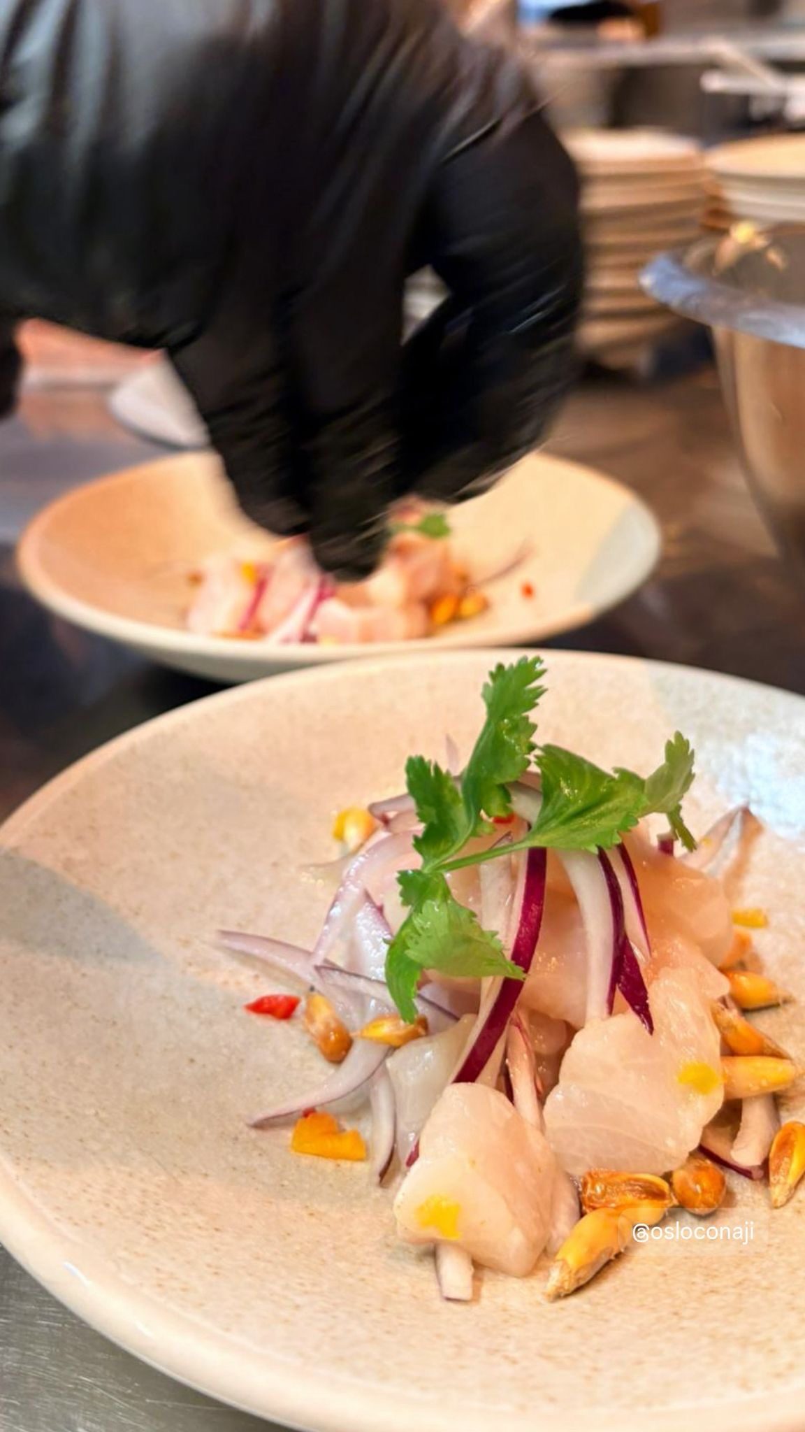 Klassisk ceviche fra samarbeidet med MANKA